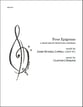 Four Epigrams of James Russell Lowell SATB choral sheet music cover